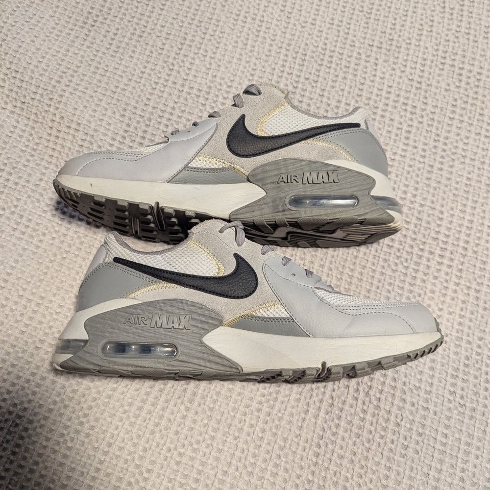 Nike Air Max Men's Light Gray and Black Sneakers